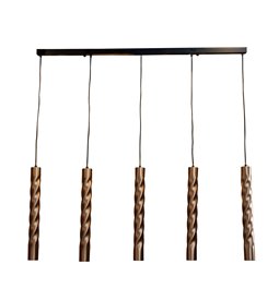 Pendant lamp Imalla Coffe Gold, H55-235x120x5.5cm, GU10x5 5W(MAX)