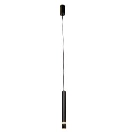 Pendant lamp Itakka Black, 85-265V, Bridgelux, H45-200cm, D4cm, LED 10W, 3000K