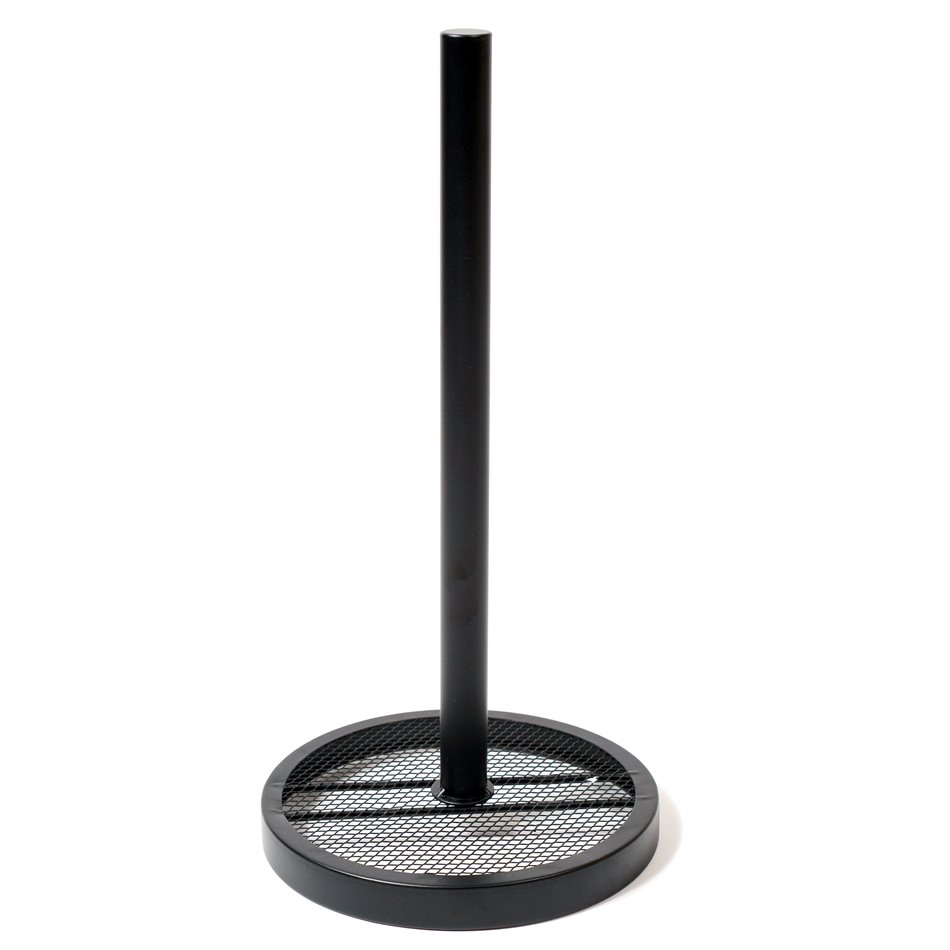 Kitchen towel holder MAYAJ, black, metal, H33cm, D16cm