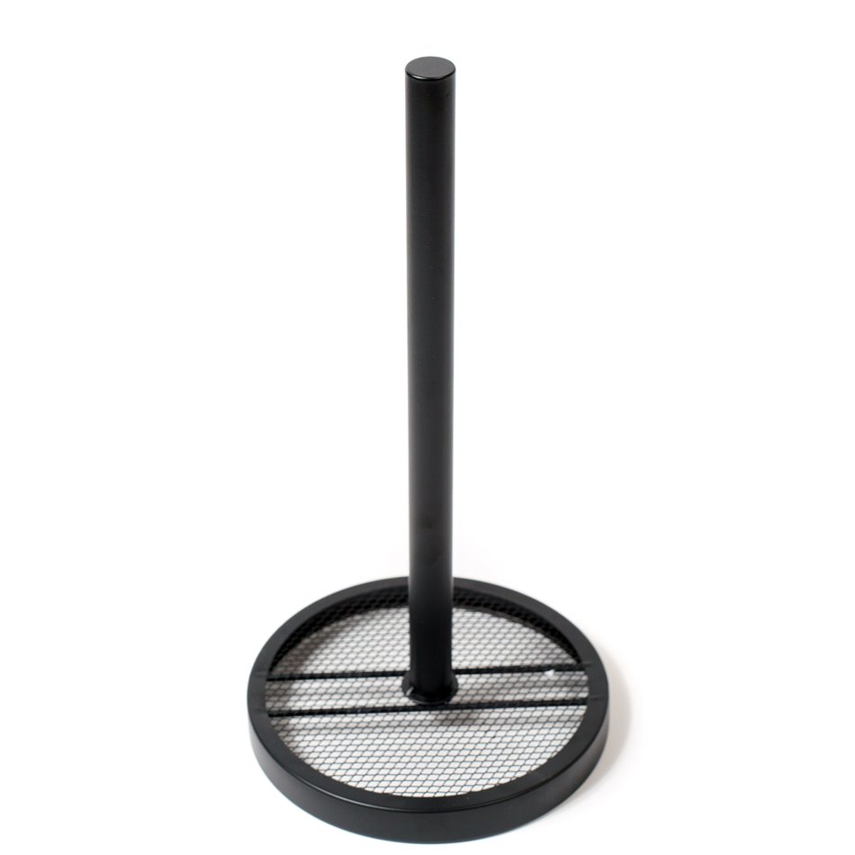 Kitchen towel holder MAYAJ, black, metal, H33cm, D16cm