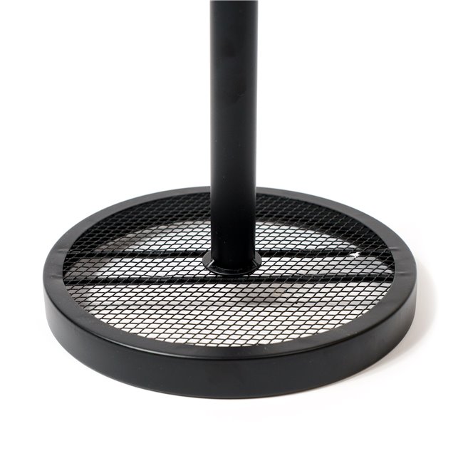 Kitchen towel holder MAYAJ, black, metal, H33cm, D16cm