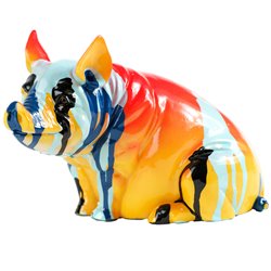 Rahakassa Sitting Pig, H12.5x17x11cm