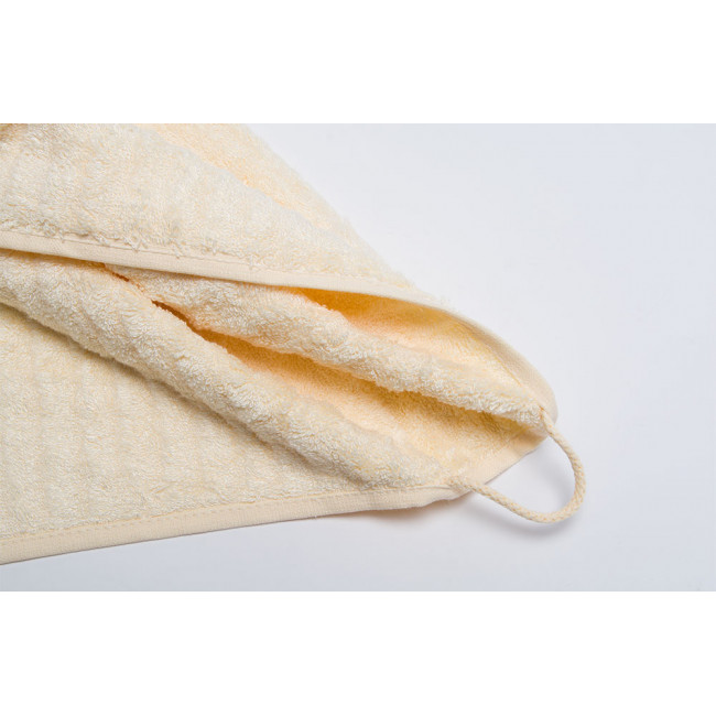 Bamboo towel Stripe, 50x100cm, cream colour, 550g/m2