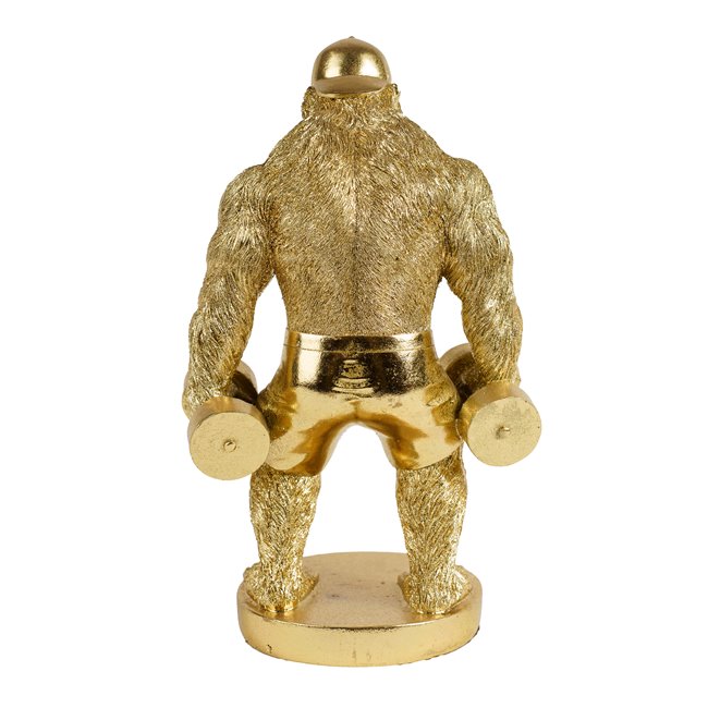 Декоративная фигурка Orangutan Gold, золотой цвет, H33x14x19cm