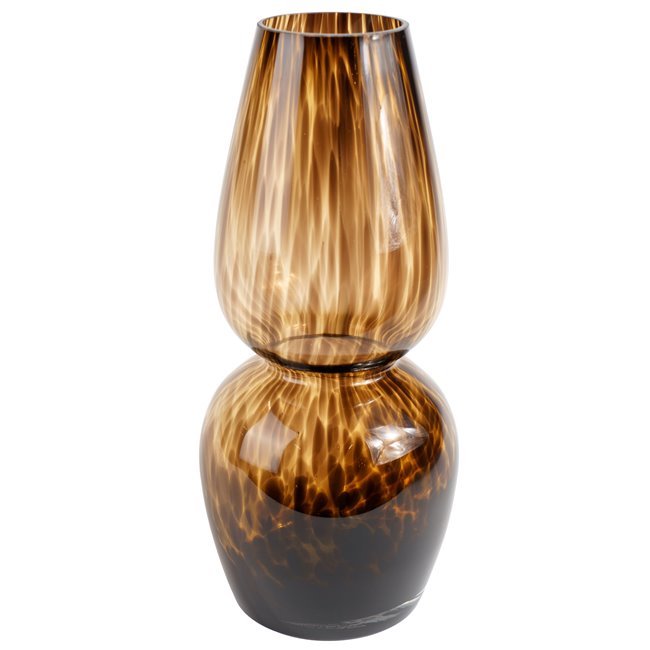 Vaas Tortoise Shell, pruun, klaas, H35cm, D15cm