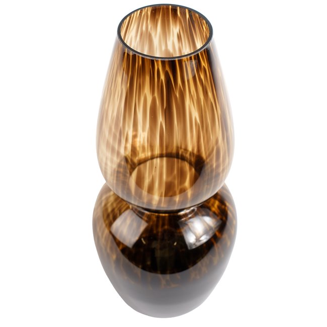 Vaas Tortoise Shell, pruun, klaas, H35cm, D15cm