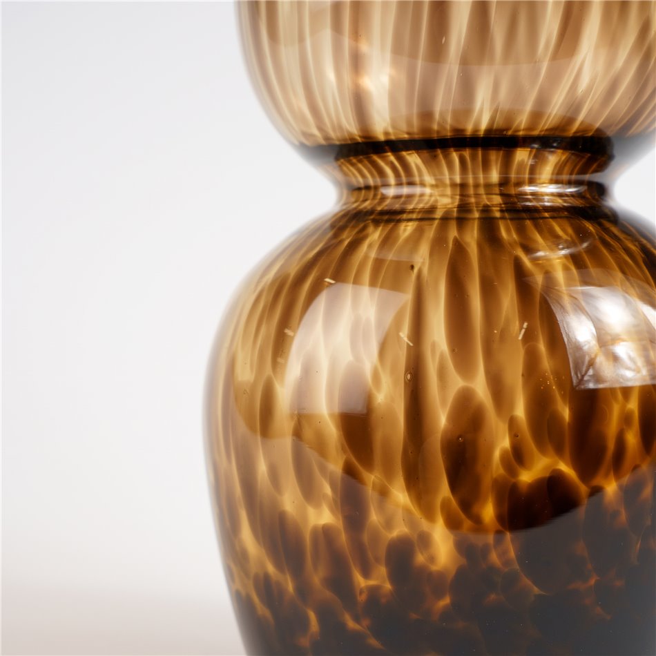 Vaas Tortoise Shell, pruun, klaas, H35cm, D15cm