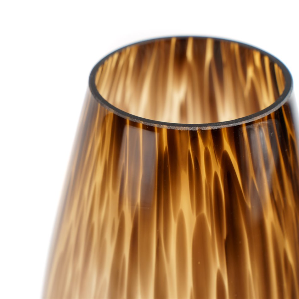 Vaas Tortoise Shell, pruun, klaas, H35cm, D15cm