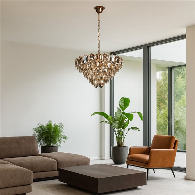 Rippvalgusti Yazor, 12xE14 40W(MAX), H45-90cm, D60cm