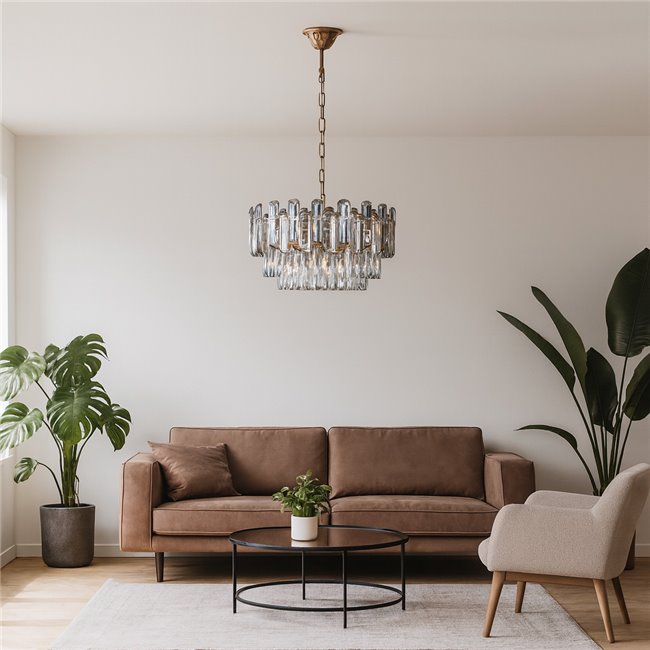 Pendant lamp Yarandilla 6, H32-82cm D50cm, E14x6 40W(MAX)