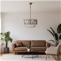 Pendant lamp Yarandilla 6, H32-82cm D50cm, E14x6 40W(MAX)