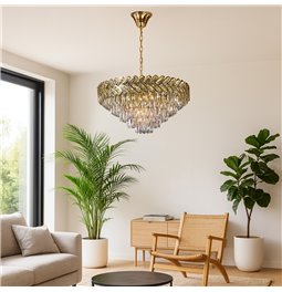 Rippvalgusti Yardiny, H36-95cm D80cm, E14x15 40W(MAX)