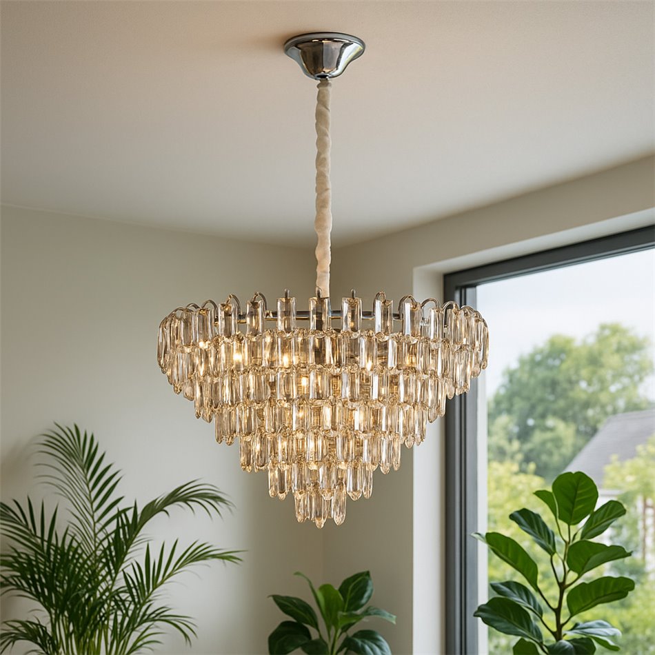 Rippvalgusti Seaton 10, H46-100cm D60cm, E14x8 40W(MAX)