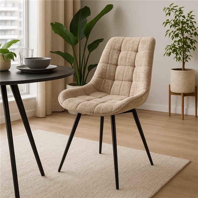 Söögitool Timmendorfo 30, 180 kraadi pööratav, hallikaspruun, H85x59x52cm, istumisosa kõrgus 45,5cm