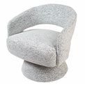 Armchair Delle, swivel, white,H72x71x72, seat H45cm