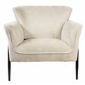 Armchair Dolni, cream color, H83x81x83cm, seat H44cm