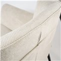 Armchair Dolni, cream color, H83x81x83cm, seat H44cm