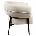 Armchair Davor, white, H71x82x74cm, seat H45cm