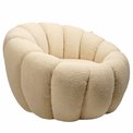 Armchair Delazo, cream color, H64xD93cm seat height 41cm