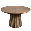 Extendable dining table Bermero, MDF/oak veneer, 120-200x120m H77cm