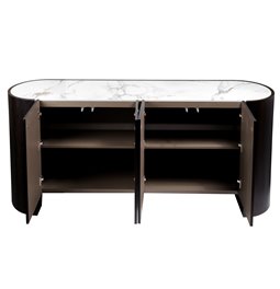 Буфет Romanna SB, 12 mm спеченный камень/MDF/дубовый шпон, H80x180x42cm