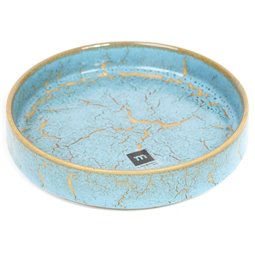 Bowl Scratch Blue, brown/blue, porcelain, D20.3cm H4cm