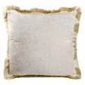Decorative pillow Jumis, ivory, velvet, 50x50cm