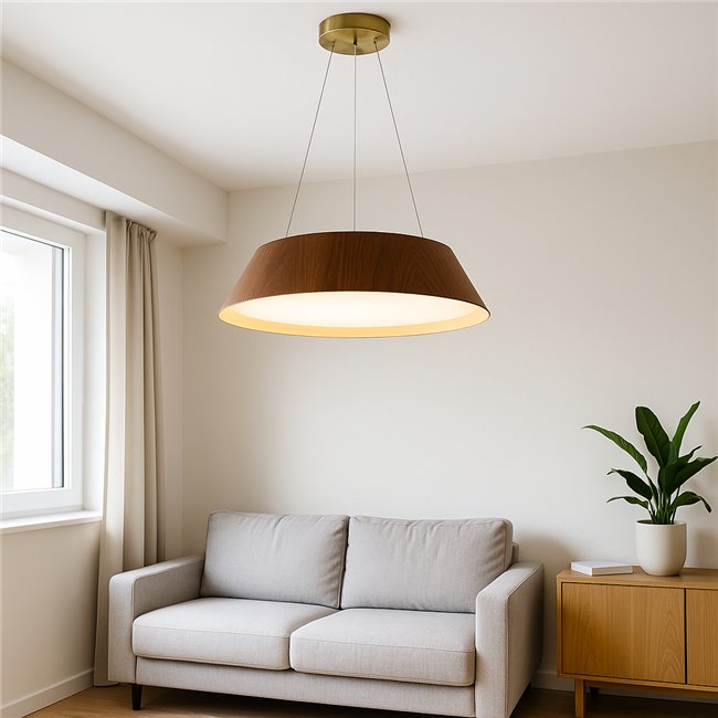 Pendant lamp Mano, LEDx36W, 3000K, H30-130cm, D50cm