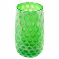 Vase Deli Green, glass, H29cm, D17cm