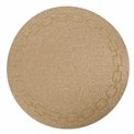 Placemat Padeany, brown, D38cm