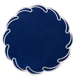 Placemat Palanga, blue, D38cm