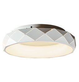 Ceiling lamp Ruidera white, H12cm, D50cm, LED 28.8W, 3000K, 2500-3200lm
