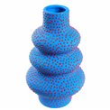 Vaas Blue, keraamika, sinine/punane, H32x19.3x19.3cm