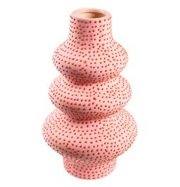 Vaas Spots pink, keraamika, roosa/punane, H38x22.5x22.5cm