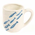Mug Pina multi, blue/white, 600 ml, H10.5x8.7x12.5cm