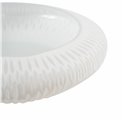 Decorative tray Dandy, white, H8cm, D30.5cm