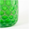 Vase Deli Green, glass, H29cm, D17cm