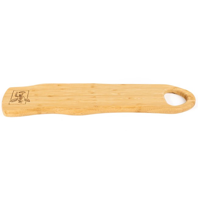 Bamboo cutting board ORGANIC FOOD, 48x14cm H1.5cm