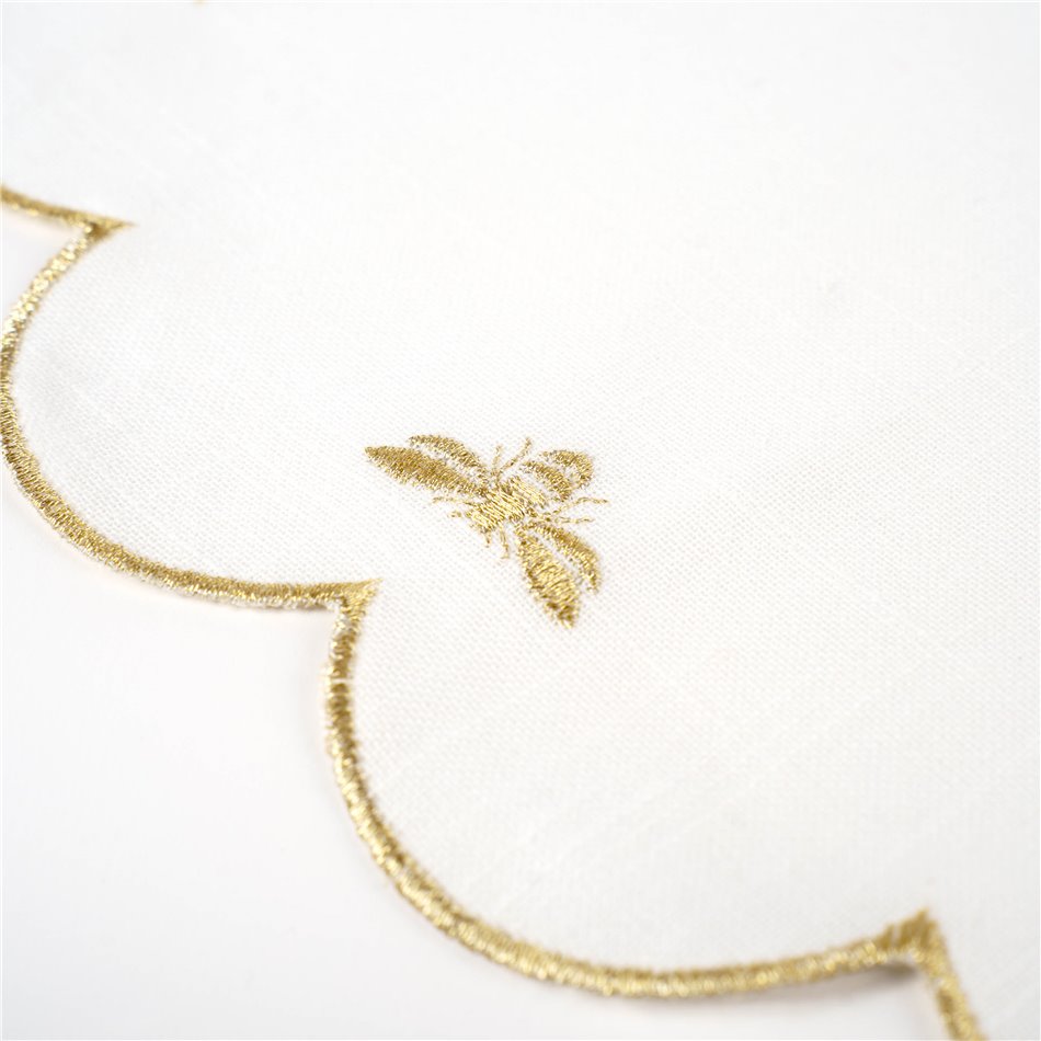 Lauamatt Paigton, valge/kuldne värv, D38cm