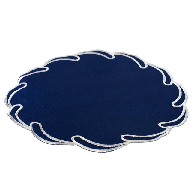 Placemat Palanga, blue, D38cm