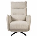 Electric recliner Amandy Kansas 4 natural K, 2 motors, cream, rotatable 360 degrees, H74-110x76x90-158cm, seat height 40-51cm