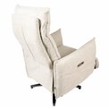 Electric recliner Amandy Kansas 4 natural K, 2 motors, cream, rotatable 360 degrees, H74-110x76x90-158cm, seat height 40-51cm