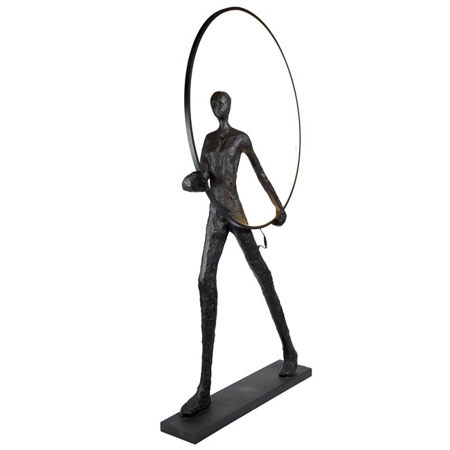 Põrandalamp Haiger, valge/must, H180x105x20cm, LED 62W, 3000K