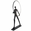 Põrandalamp Haiger, valge/must, H180x105x20cm, LED 62W, 3000K