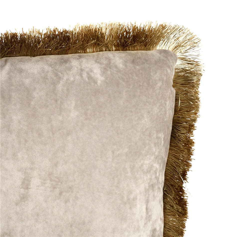 Decorative pillow Jumis, taupe, velvet, 50x50cm