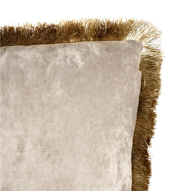 Decorative pillow Jumis, taupe, velvet, 50x50cm