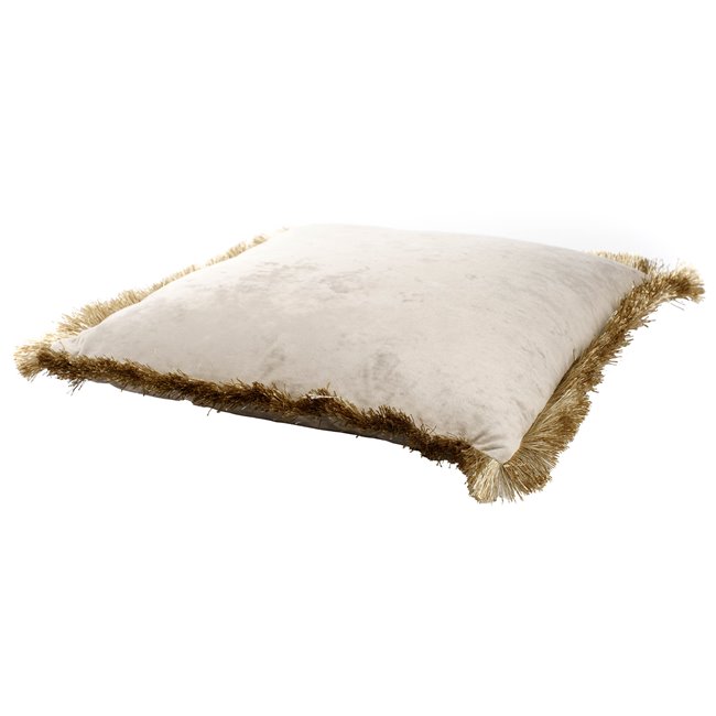 Decorative pillow Jumis, taupe, velvet, 50x50cm