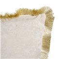 Decorative pillow Jumis, ivory, velvet, 50x50cm