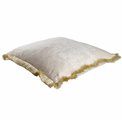Decorative pillow Jumis, ivory, velvet, 50x50cm