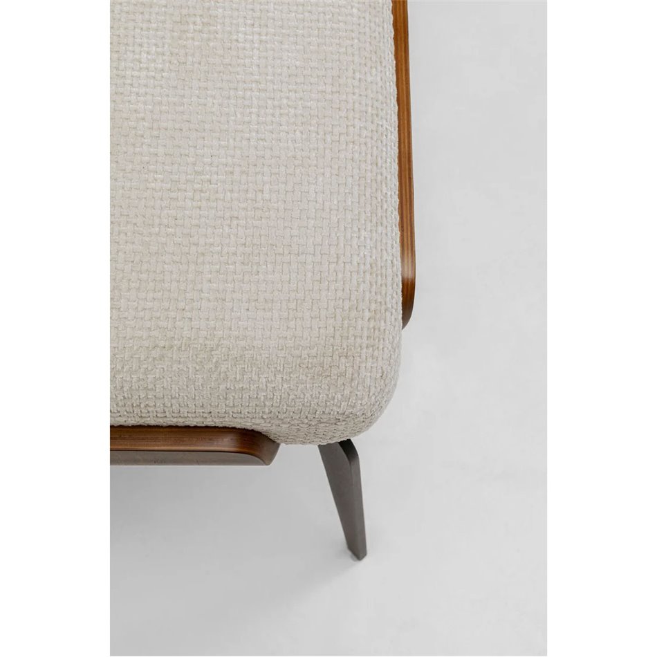 Bench Marc, brown/light beige, H50x140x45cm